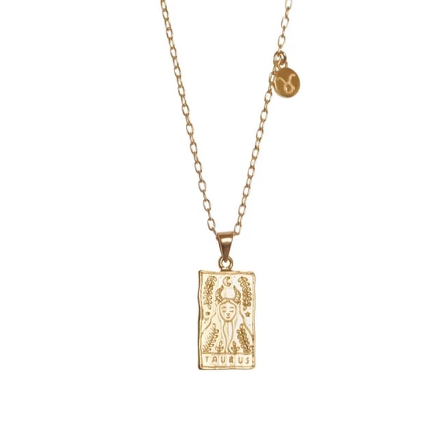 18k Gold Zodiac Sign - Necklace