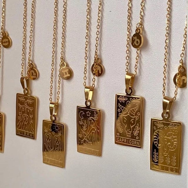 18k Gold Zodiac Sign - Necklace