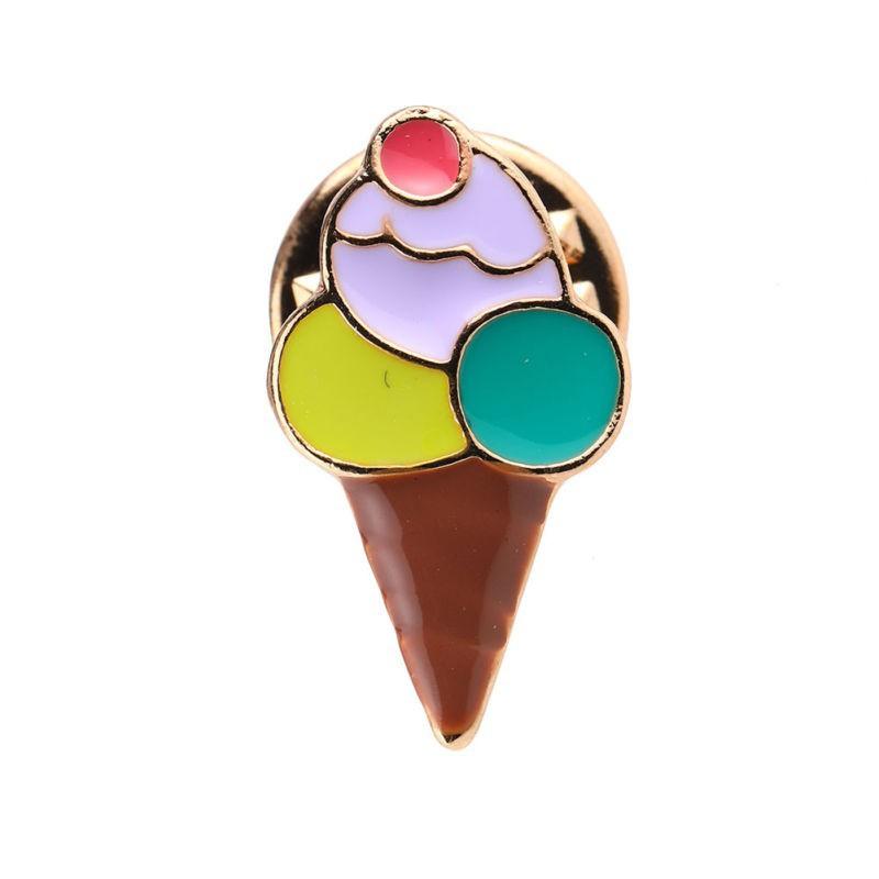 Ice Cream Cone Enamel Pin