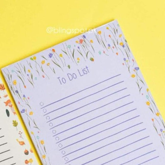 To Do List Floral Style 1  - Notepad