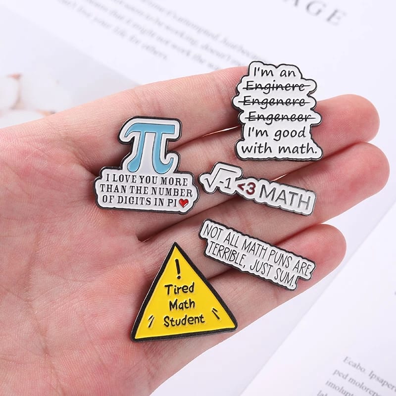 Tired Math Student  - Enamel Pin