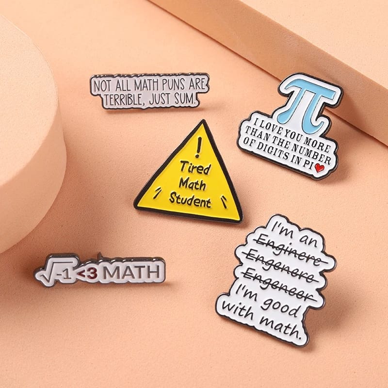 Tired Math Student  - Enamel Pin