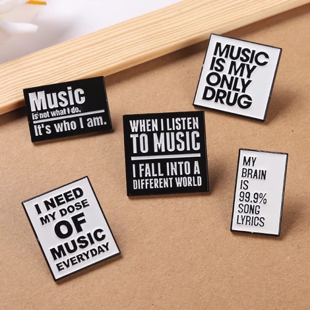 Music Lover  - Enamel Pin