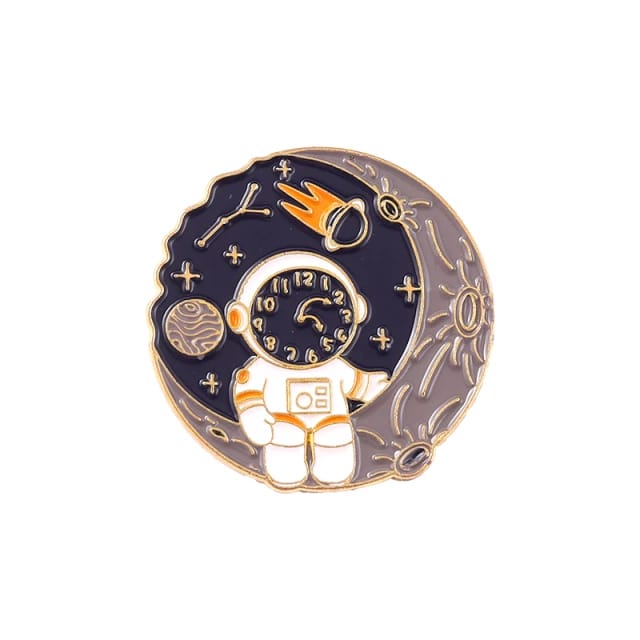 Astronaut Planet  - Enamel Pin