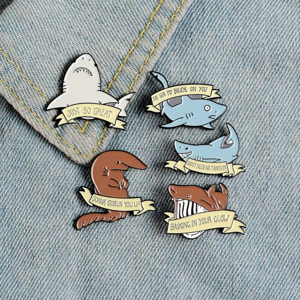 Shark Fish  - Enamel Pin