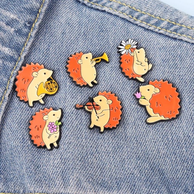 Hedgehogs - Enamel Pin