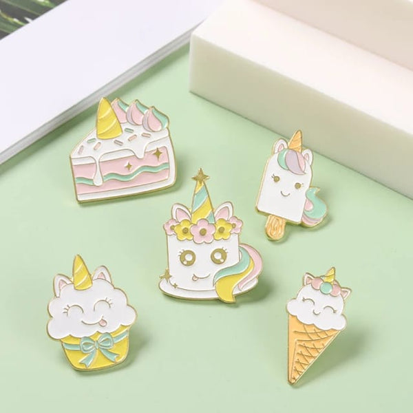 Unicorn Dessert - Enamel Pin