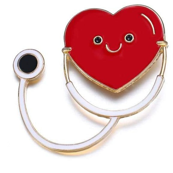 Doctor Stethoscope Heart - Enamel Pin