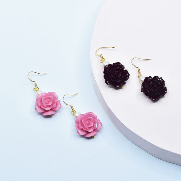 Rose Flower  - Earring