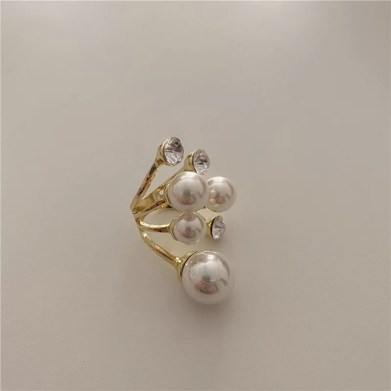 Pearl Cluster Chunky   - Ring