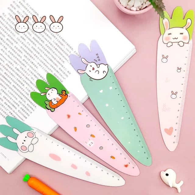 Cute Rabbit Carrot - Magnetic Ruler