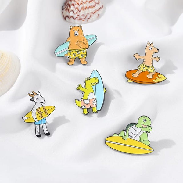 Ocean Surfing - Enamel Pin