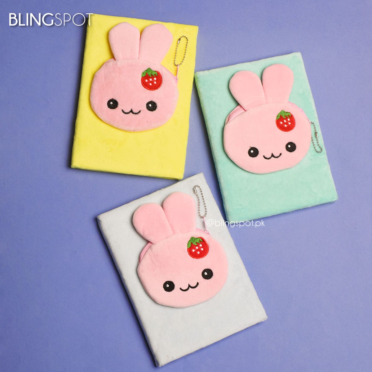 Bunny Strawberry Fluffy - Journal