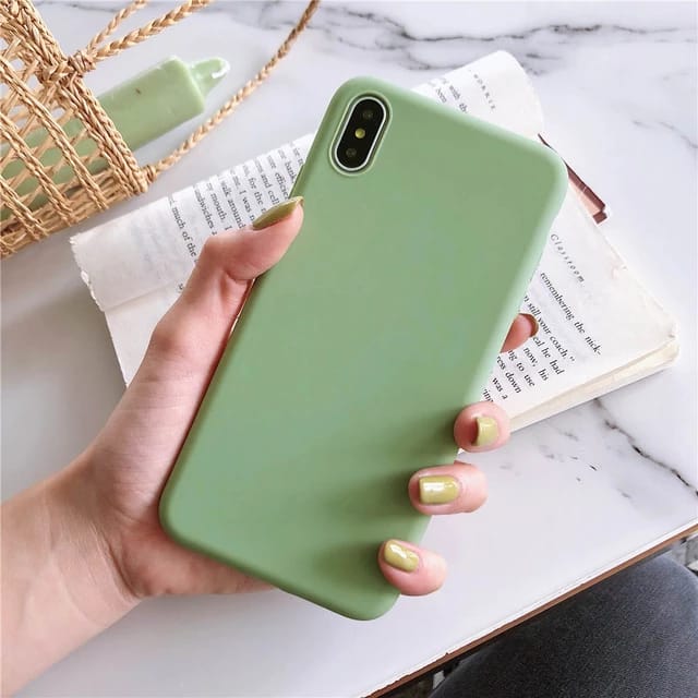 Green Silicone - Mobile Cover