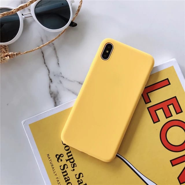 Yellow Silicone - Mobile Cover