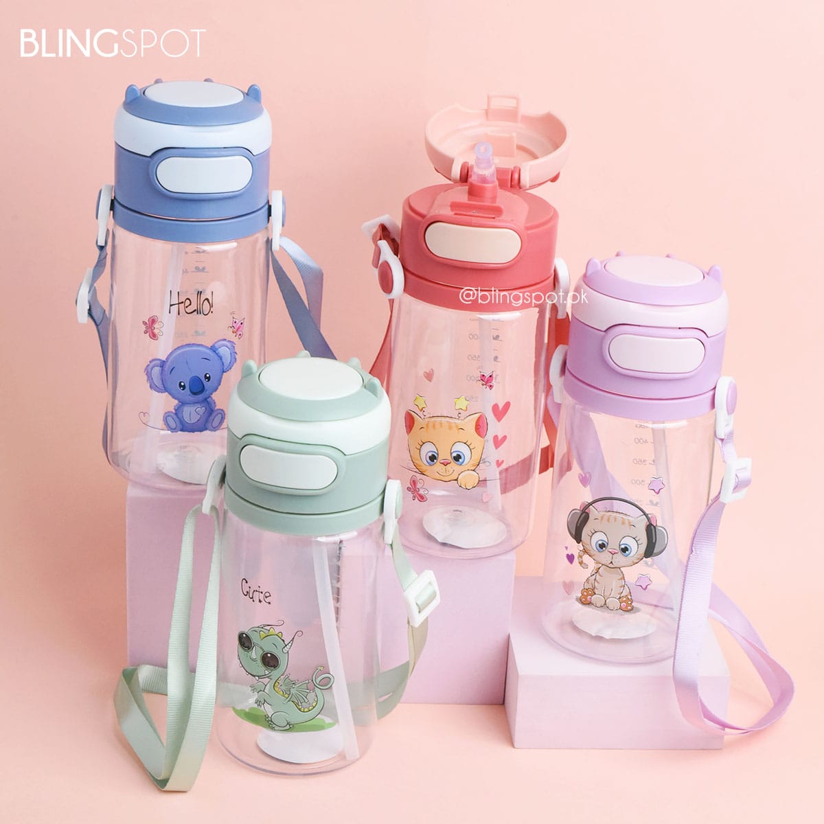 Cute Animals Style 3 - Kids Water Bottle
