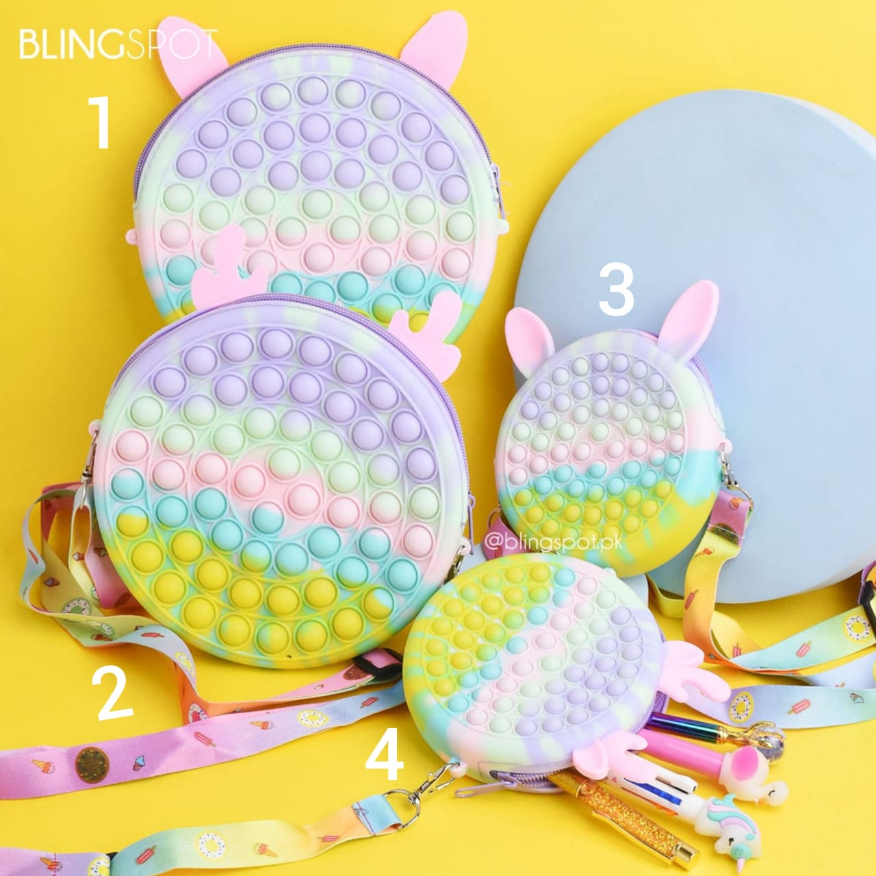 Cutest Animals Ears Pop It Style 3 - Shoulder Bag