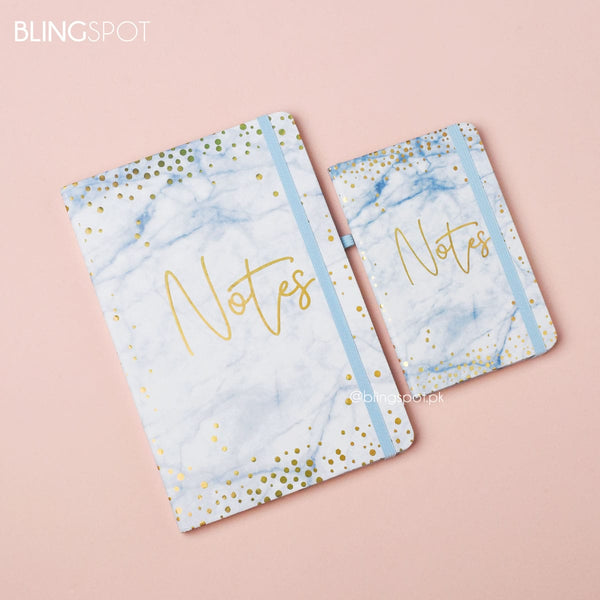 Notes Gold Foil Blue - Journal