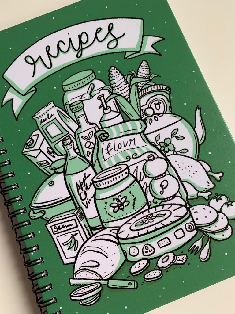 Recipes Whimsy Notebook - Journal