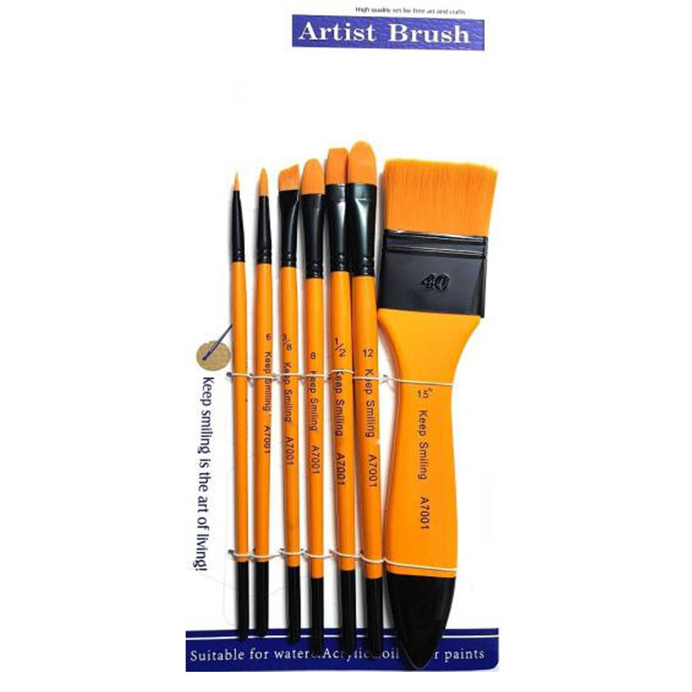 Keep Smiling Artist Brush set Of 7