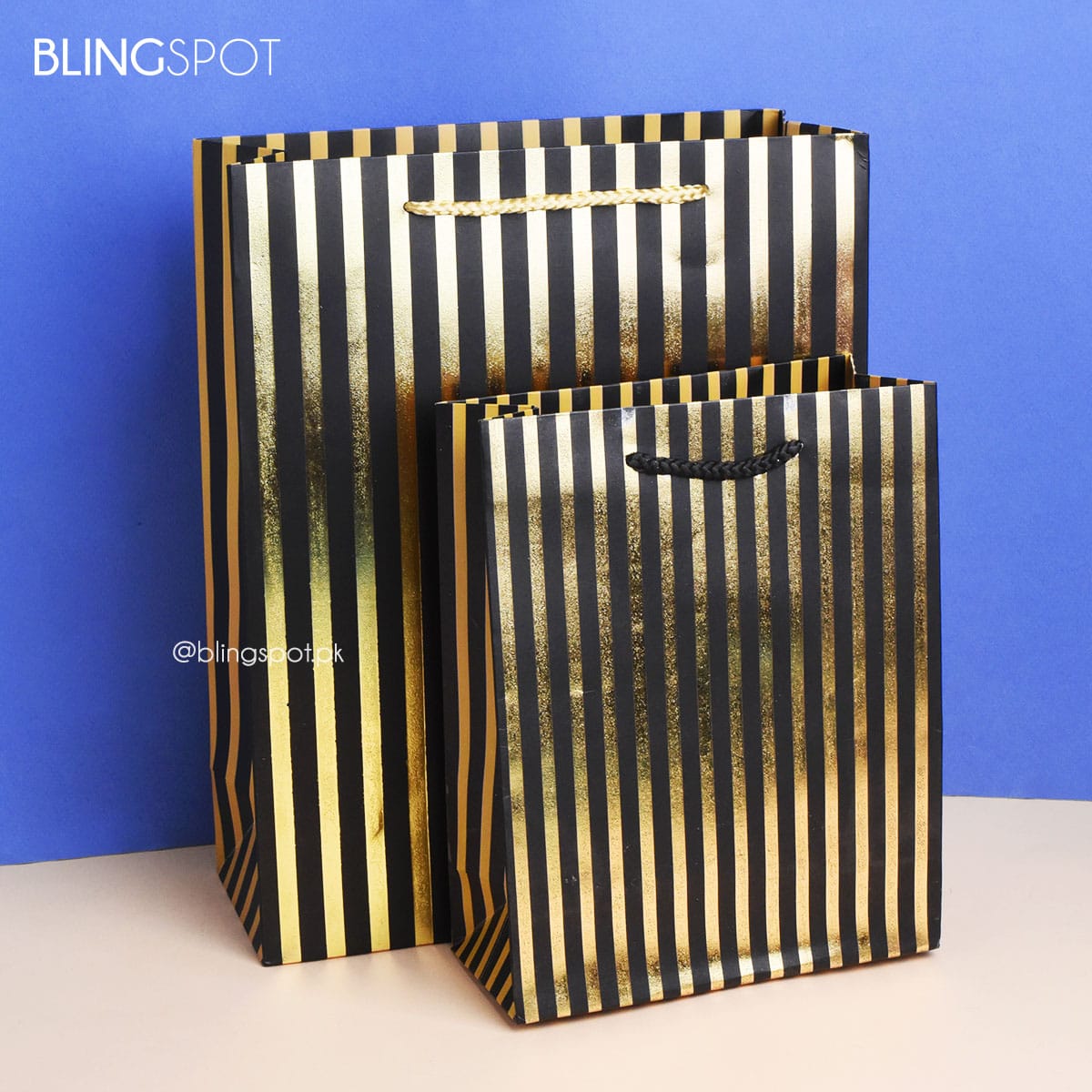 Gold Foil Black Style 3 - Gift Bag