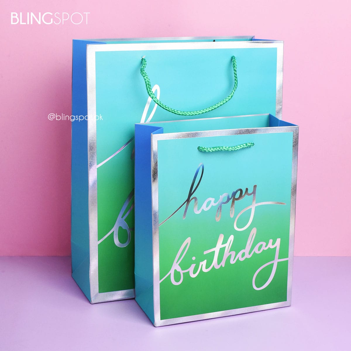 Happy Birthday Foil Style 3 - Gift Bag