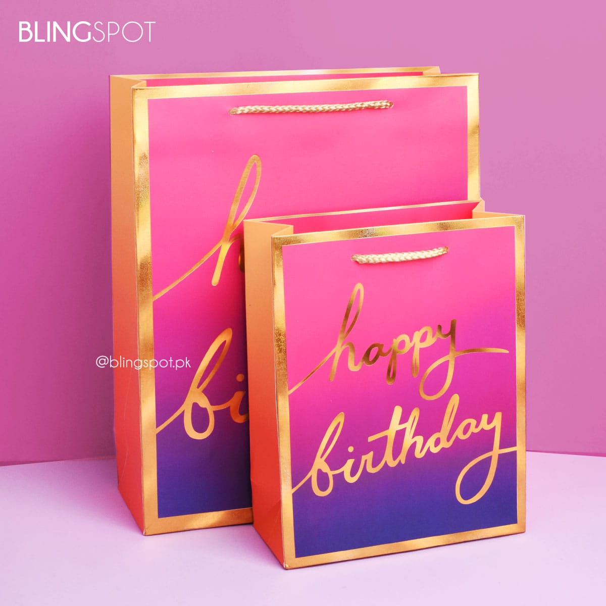 Happy Birthday Foil Style 2 - Gift Bag