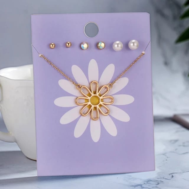 Flower Jewelry Set