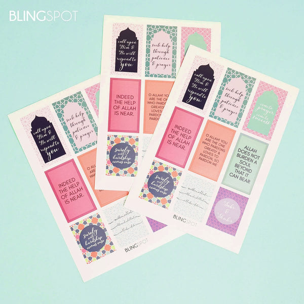 Islamic Reminders - Designer Sticker Sheet