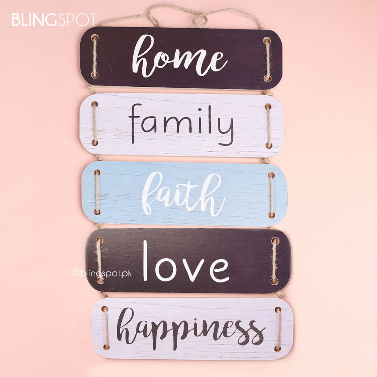 Faith Love Happiness - Wall Hanging