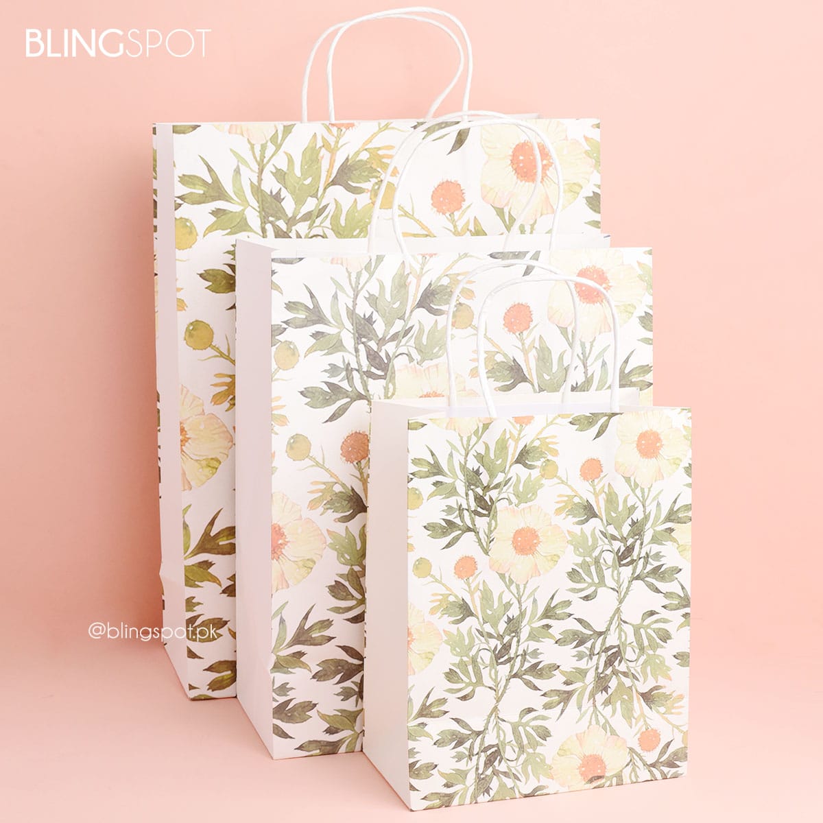 Tropical Flower Leaves Style 3 - Gift Bag