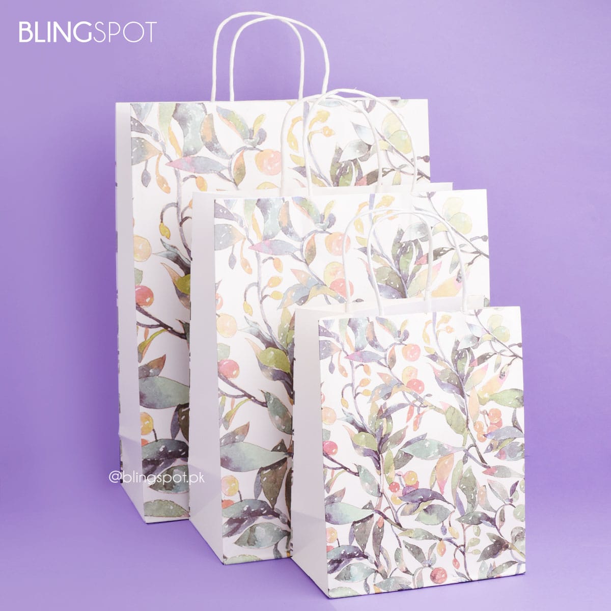Tropical Flower Leaves Style 2 - Gift Bag