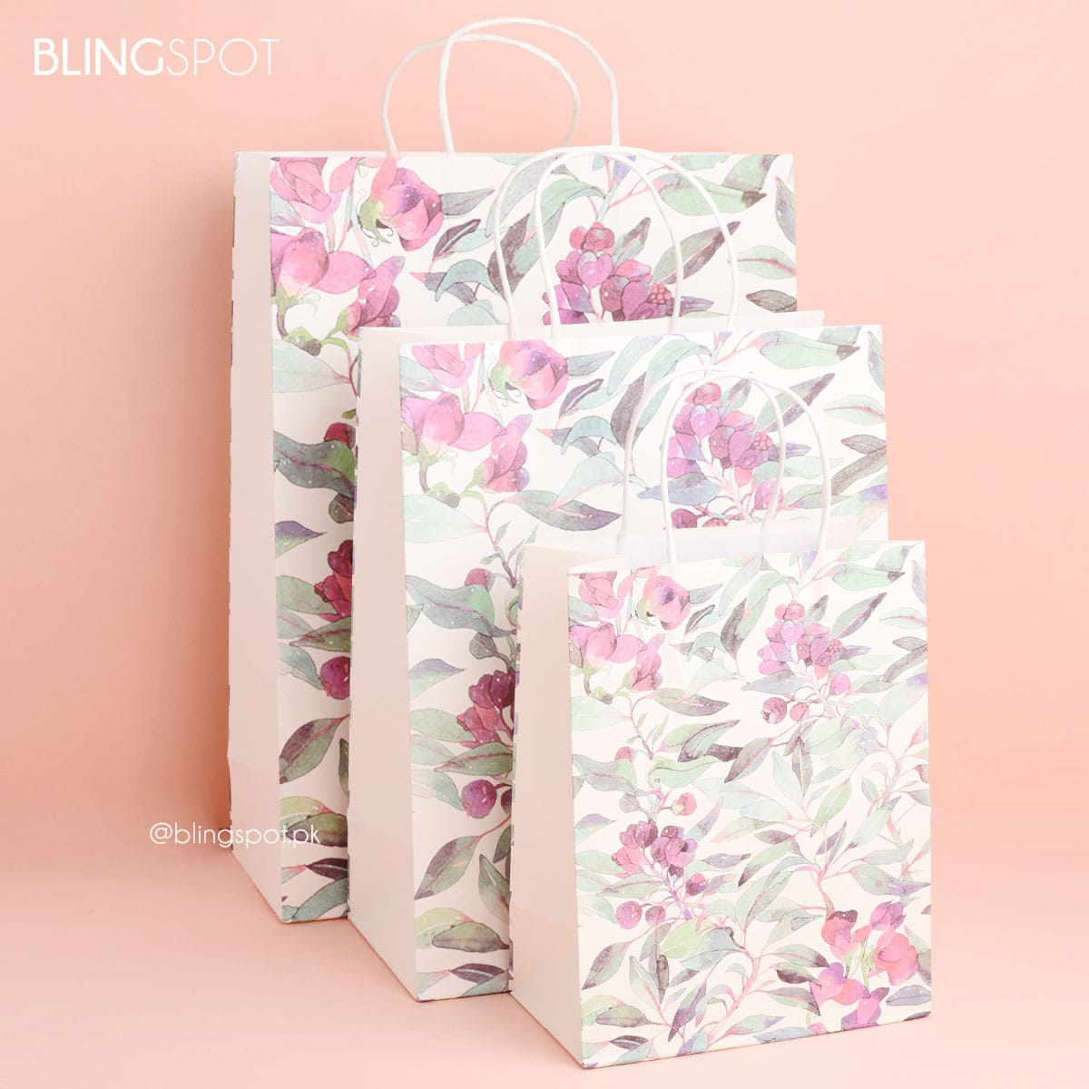 Tropical Flower Leaves Style 1 - Gift Bag