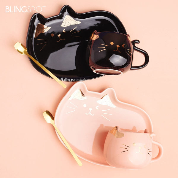 Cat Gold Foil  - Ceramic Mug