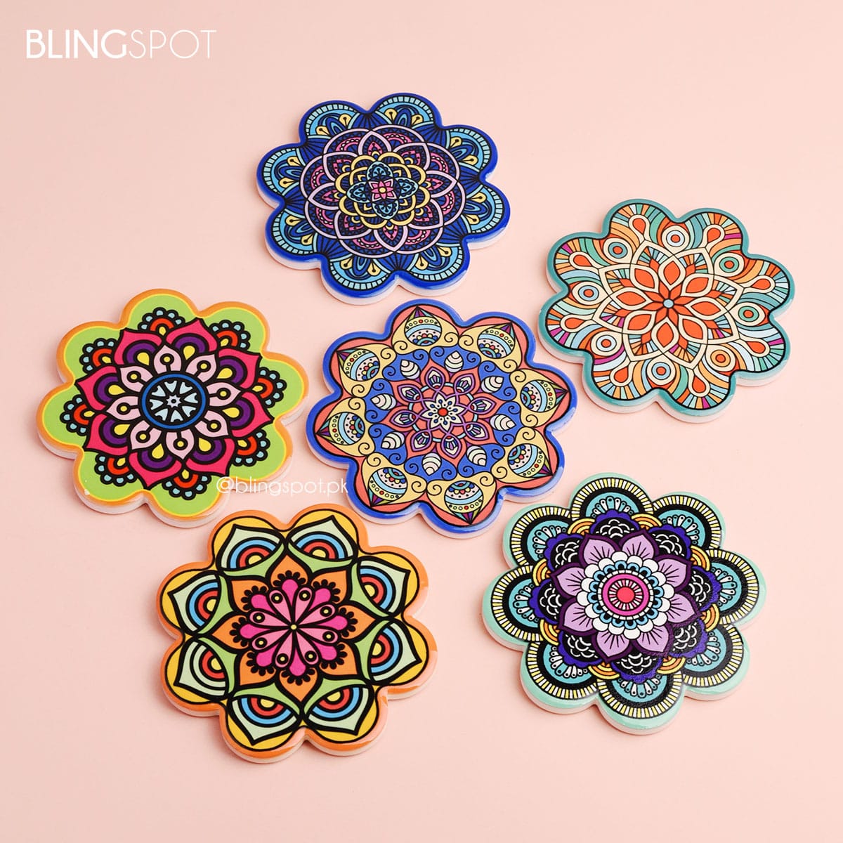 Mandala Flowers - Coasters
