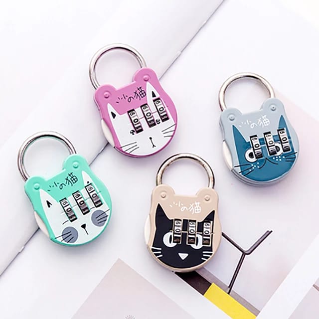 Cute Cat  Secret Password - Lock