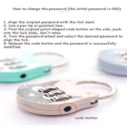 Cute Cat  Secret Password - Lock