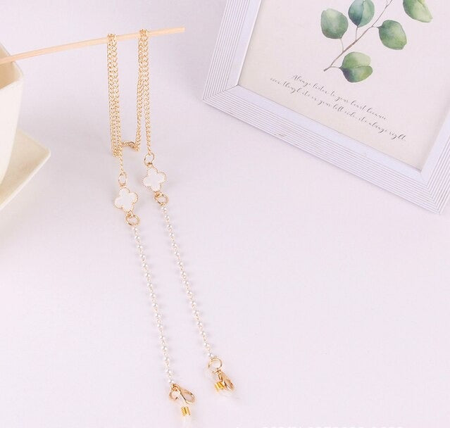 White Pearl Style 2  - Mask Chain