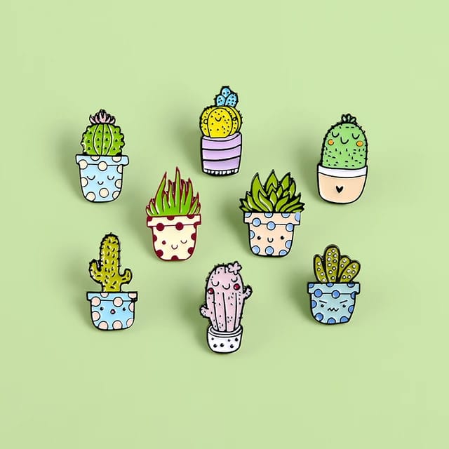 Cactus Plants - Enamel Pin