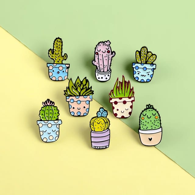 Cactus Plants - Enamel Pin