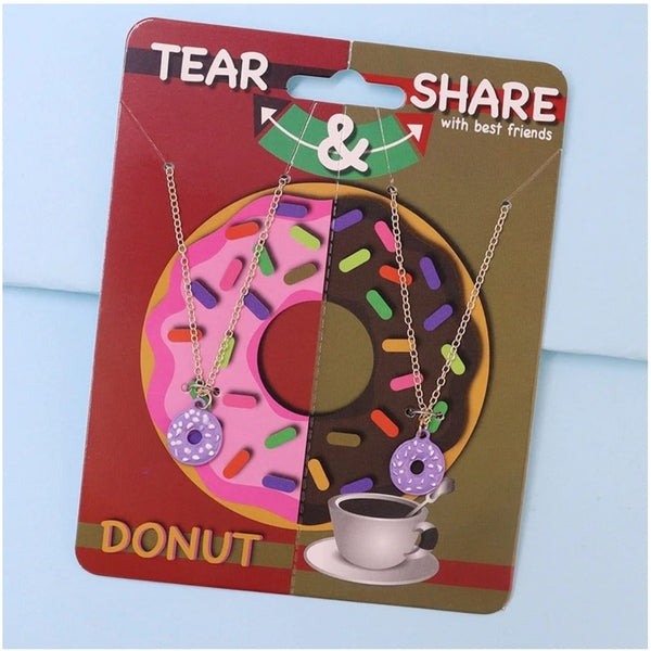 Tear & Share Donut - Necklace Set Of 2