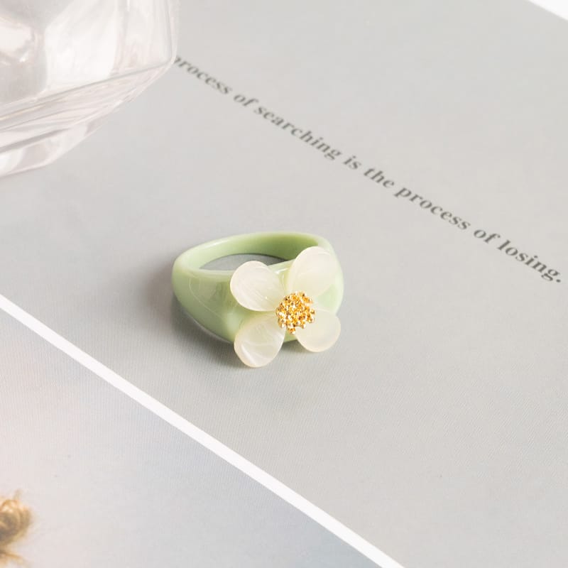 Flower Green - Ring