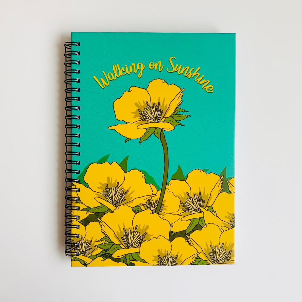 Walking On Sunshine Whimsy Notebook Journal