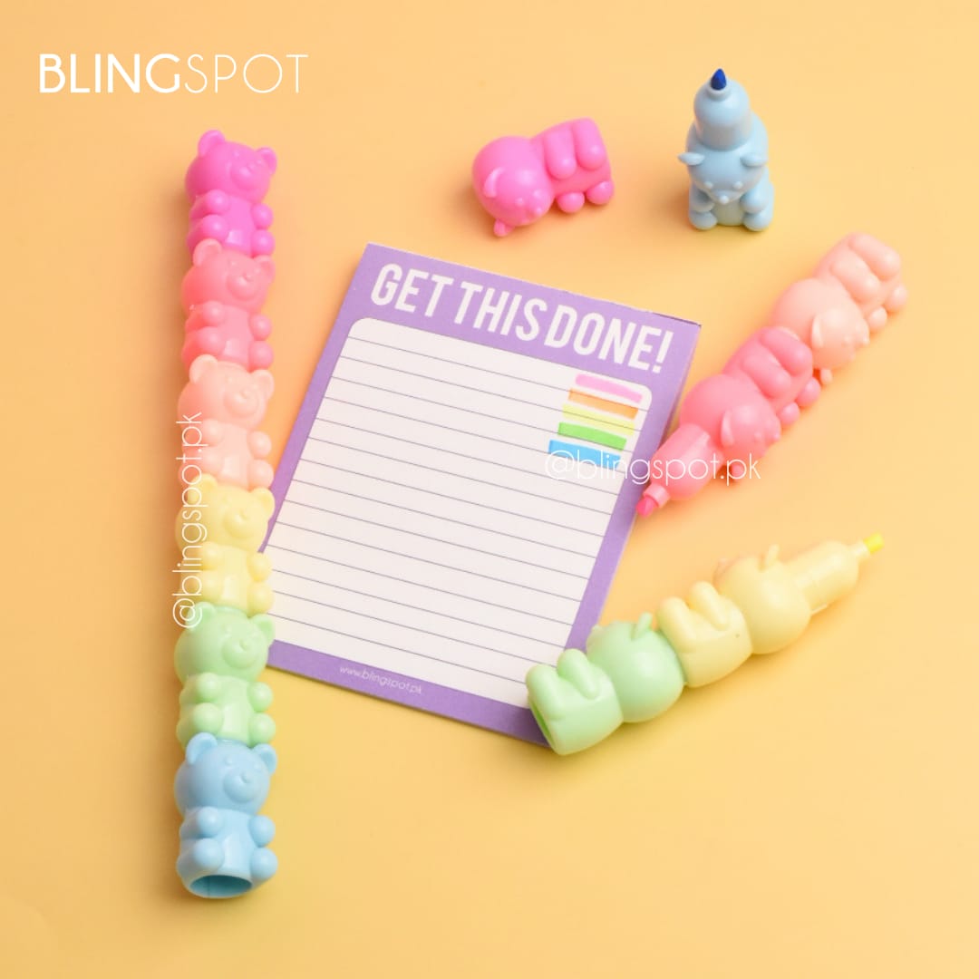 Basic Bear - Highlighter Set Of 6