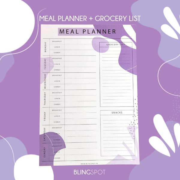 Meal Planner Purple - Notepad