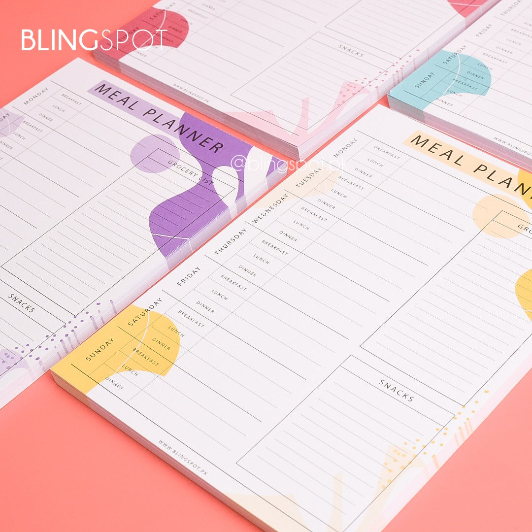 Meal Planner Yellow - Notepad