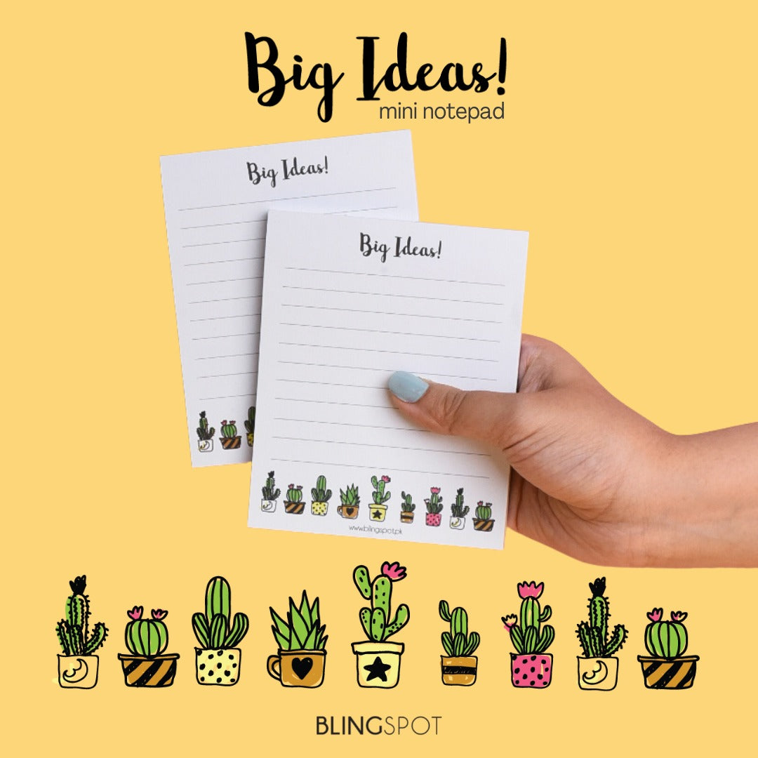 Big Ideas Cactus - Notepad