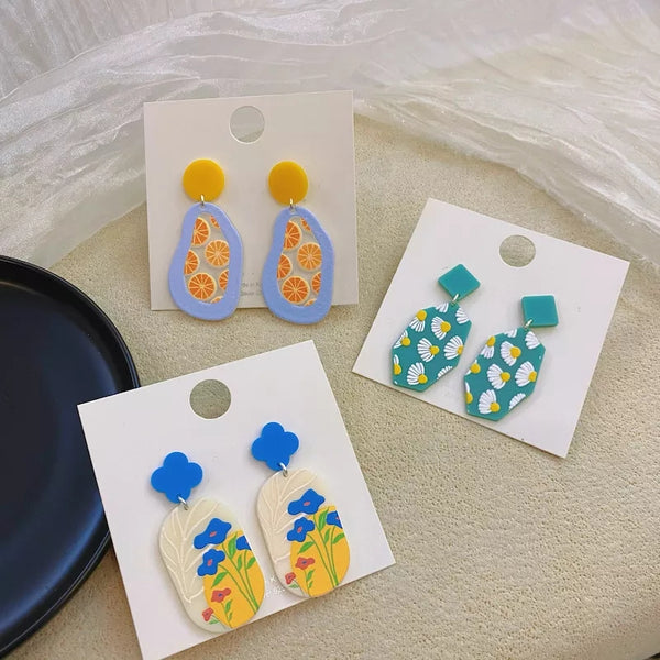 Fruit & Floral Punch  - Earrings