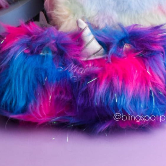 Rainbow Fluffy Unicorn - Pouch