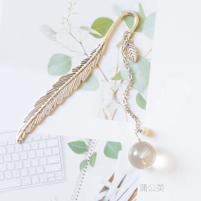 Floral Ball Silver - Bookmark